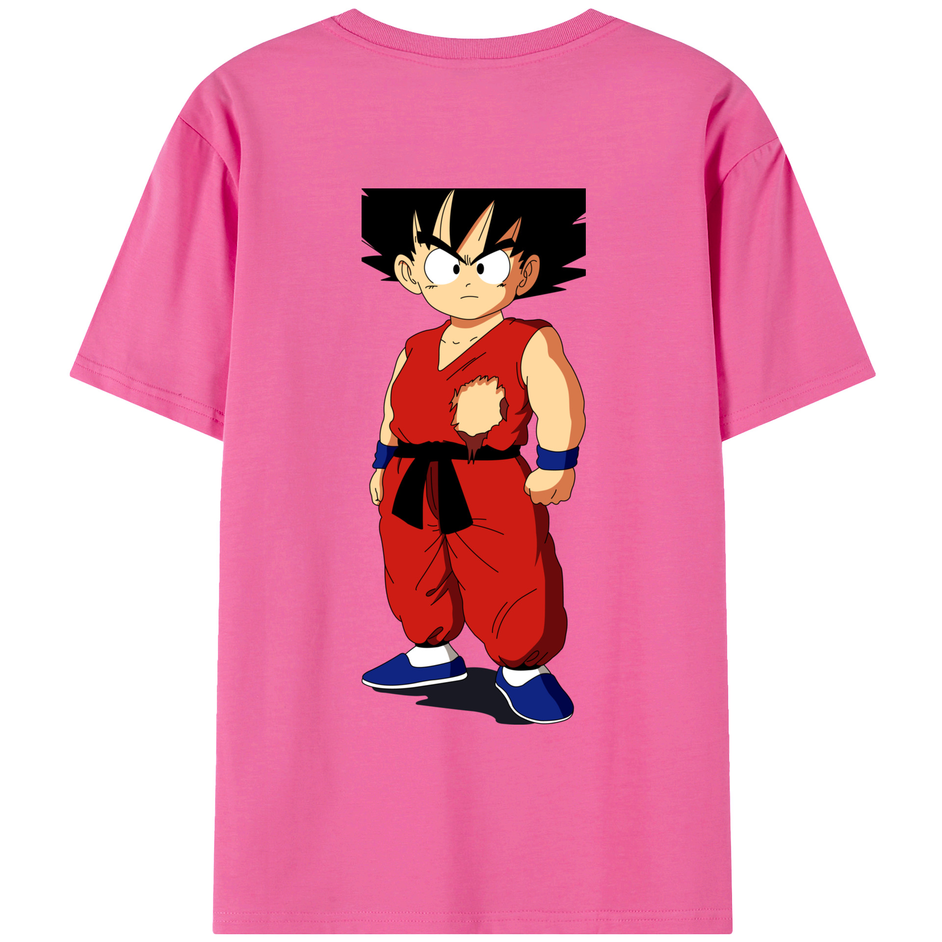（画像用） ドラゴンボール 孫悟空（そん ごくう）Son Goku カカロット DRAGON BALL Kakarotto レディース半袖Tシャツ(バックプリント)